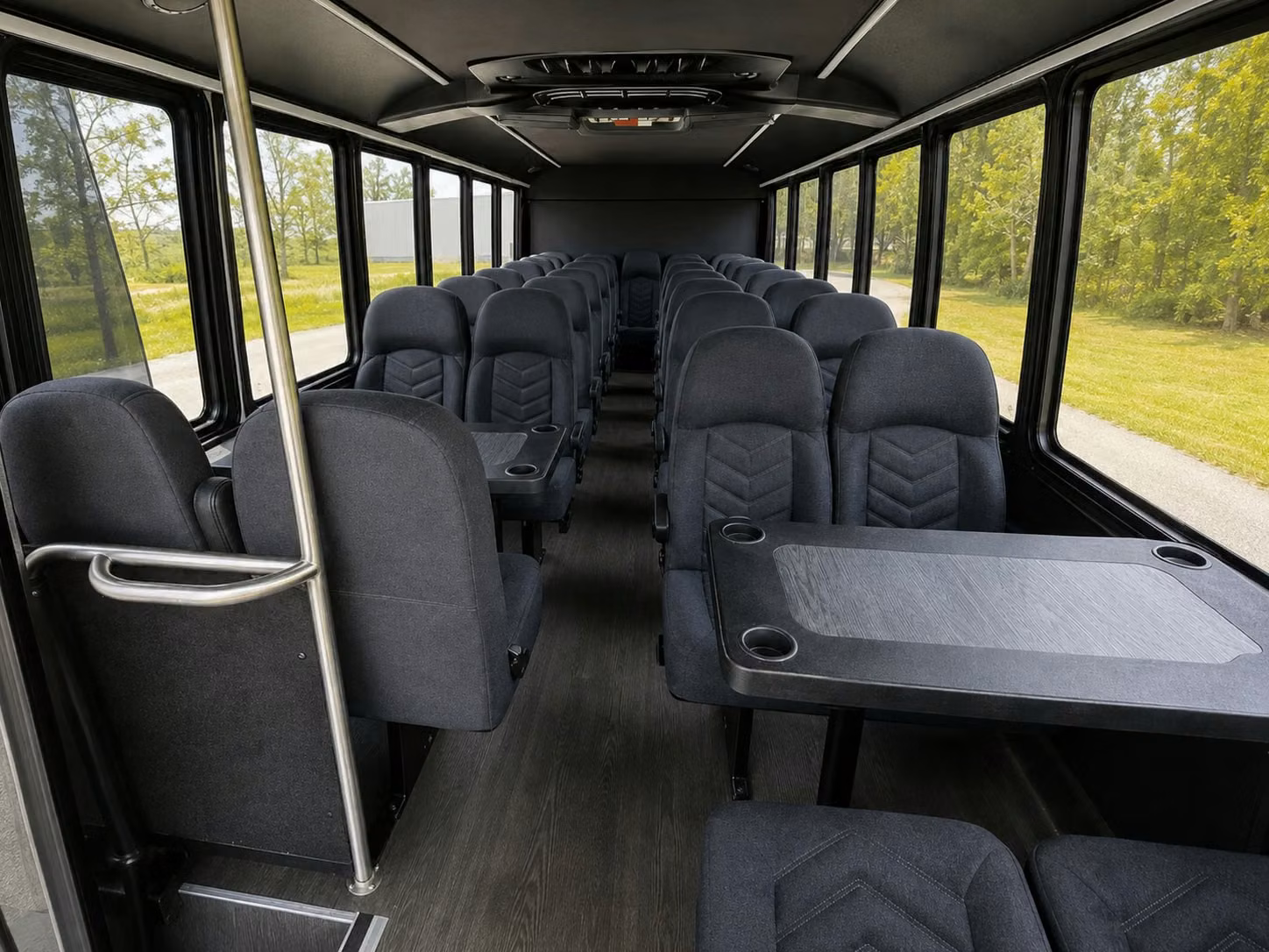 18 passenger minibus interior