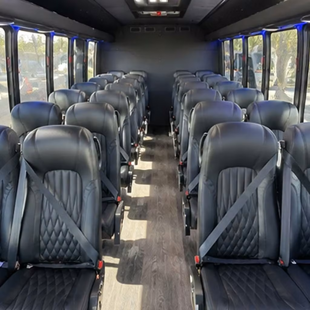 28 passenger minibus interior