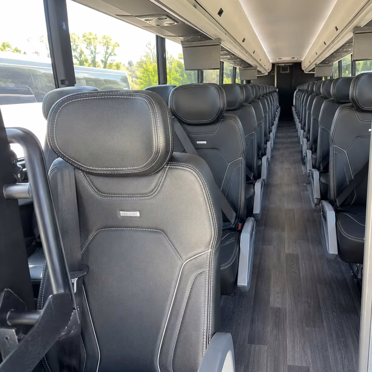 bradenton charter bus interior gallery