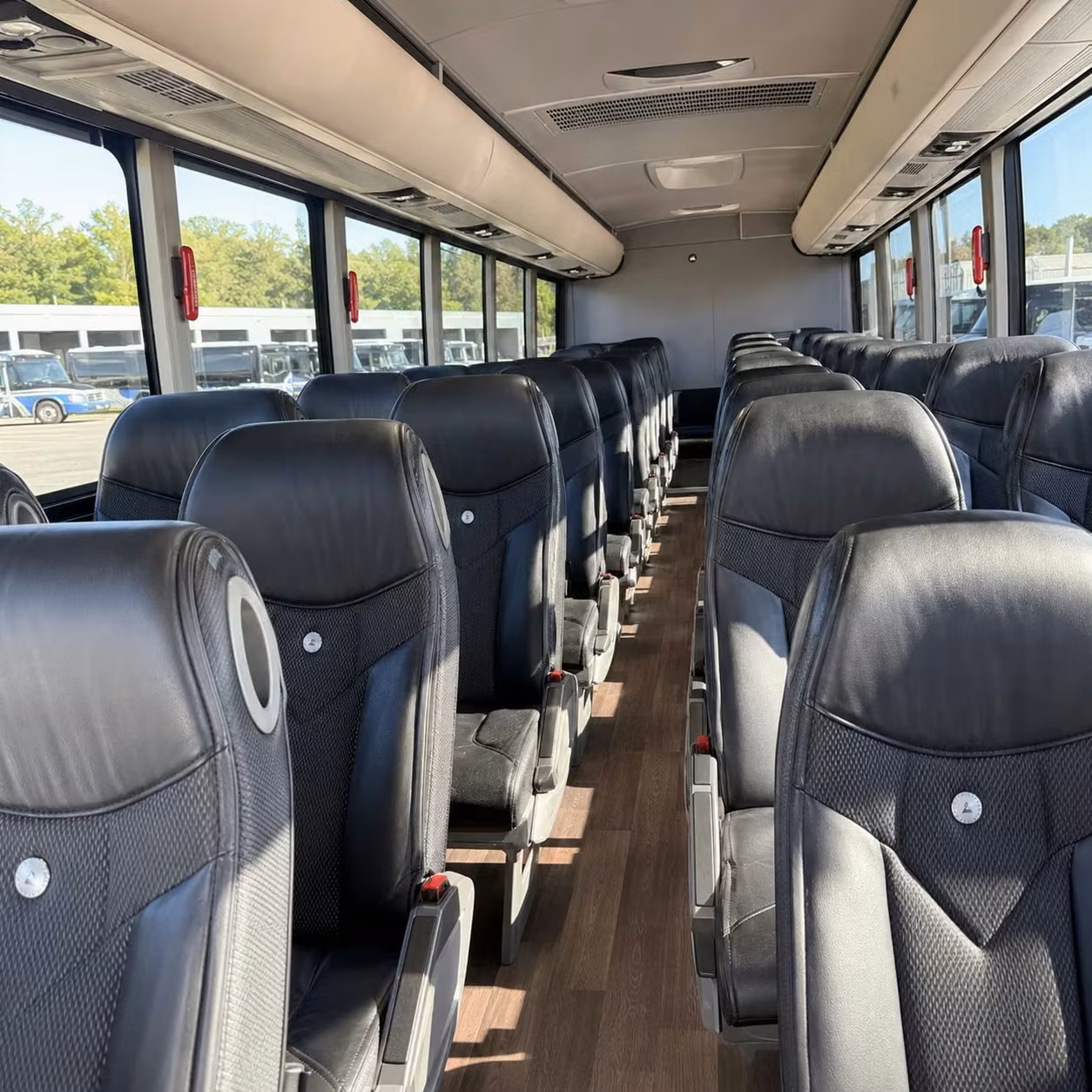 bradenton charter bus rental interior