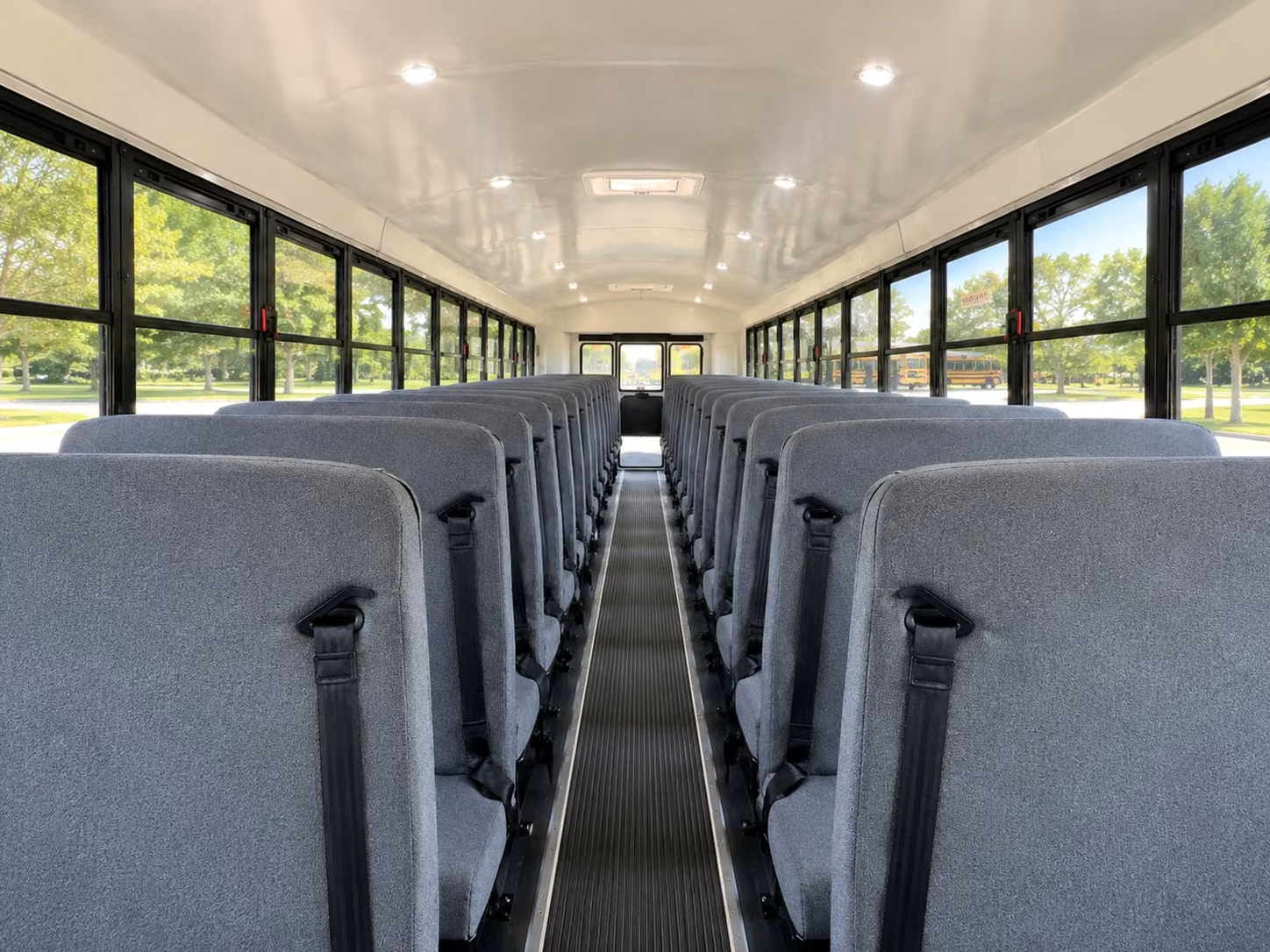 school bus inside